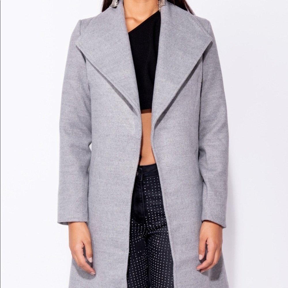 LAST ONE! Gray duster Coat - Picture 6 of 8